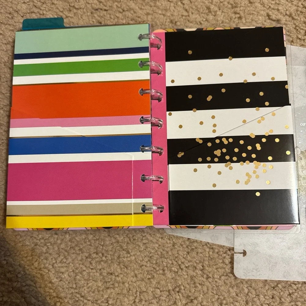 The Happy Planner Sunburst Notebook and Striped Pouch
